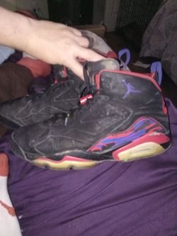 Air Jordan 6 Sneakers Black Red Purple