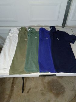 Lacoste Polo Shirts Lot of 5