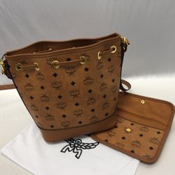 MCM Dessau Drawstring Bag Size Medium