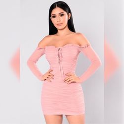 Mini dress pink fashion nova