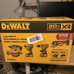 DEWALT COMBO DRILL  ( 4 TOOLS )