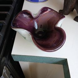 70s Thick Glass Ashtray 