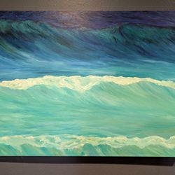 Original Oil Painting - Ocean Waves - 30 X 40 