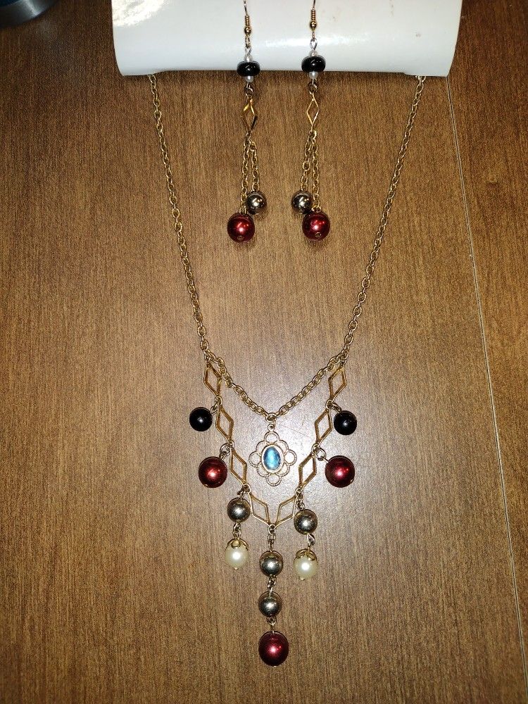 Handmade Necklace & Earrings Set