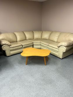 Couch - C-Shape Leather Sectional