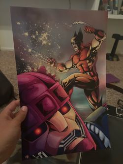 Marvel X-men Wolverine vs Sentinel 11x17 Poster