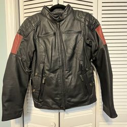  $200 HARLEY DAVIDSON 120TH ANNIVERSARY  VINTAGE LEATHER JACKET