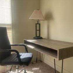 Chair , Desk And Light Set 