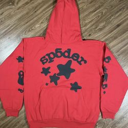 Red And Black Sp5 Hoodie(Give Best Offer)