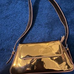 New Metallic Orange Shoulder Bag 