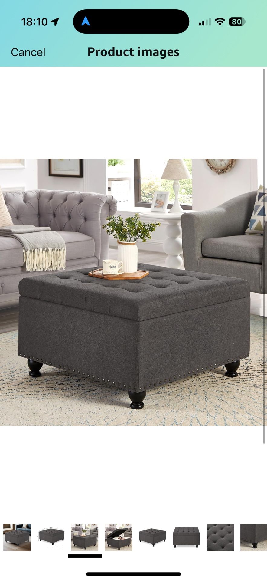 Storage Ottoman 30”