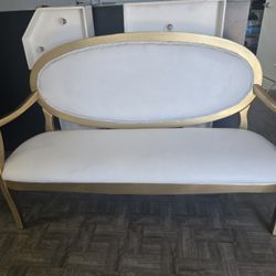 Bench Gold And White