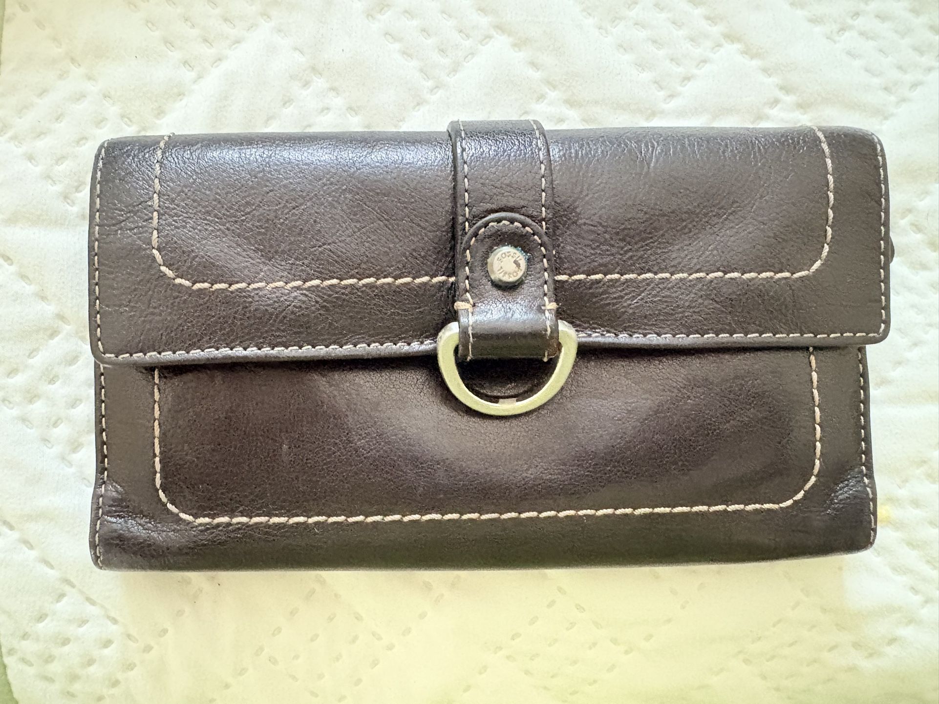 Fossil Trifold Leather Wallet