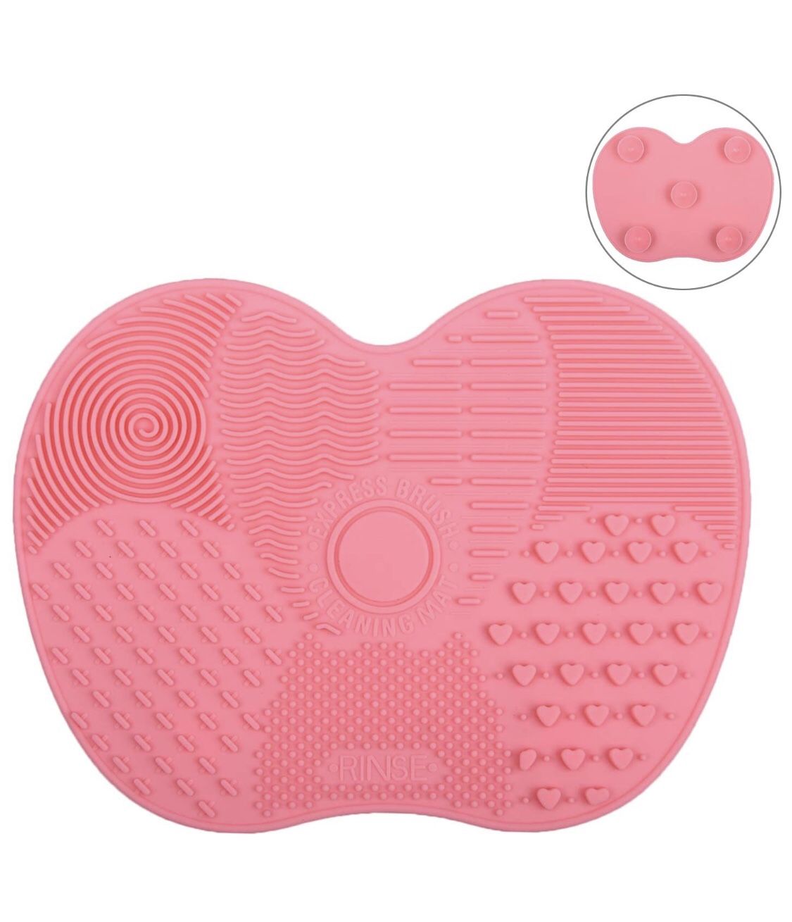 Brand new! (2 PCs) Makeup Brush Cleaning Mat, Silicone, Suction Cup Portable Makeup Brush Cleaning Tool
