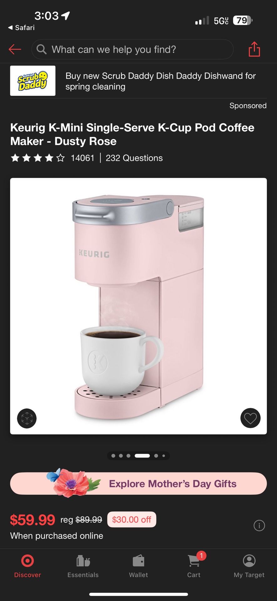 Pink Keurig Single Cup Coffee Maker