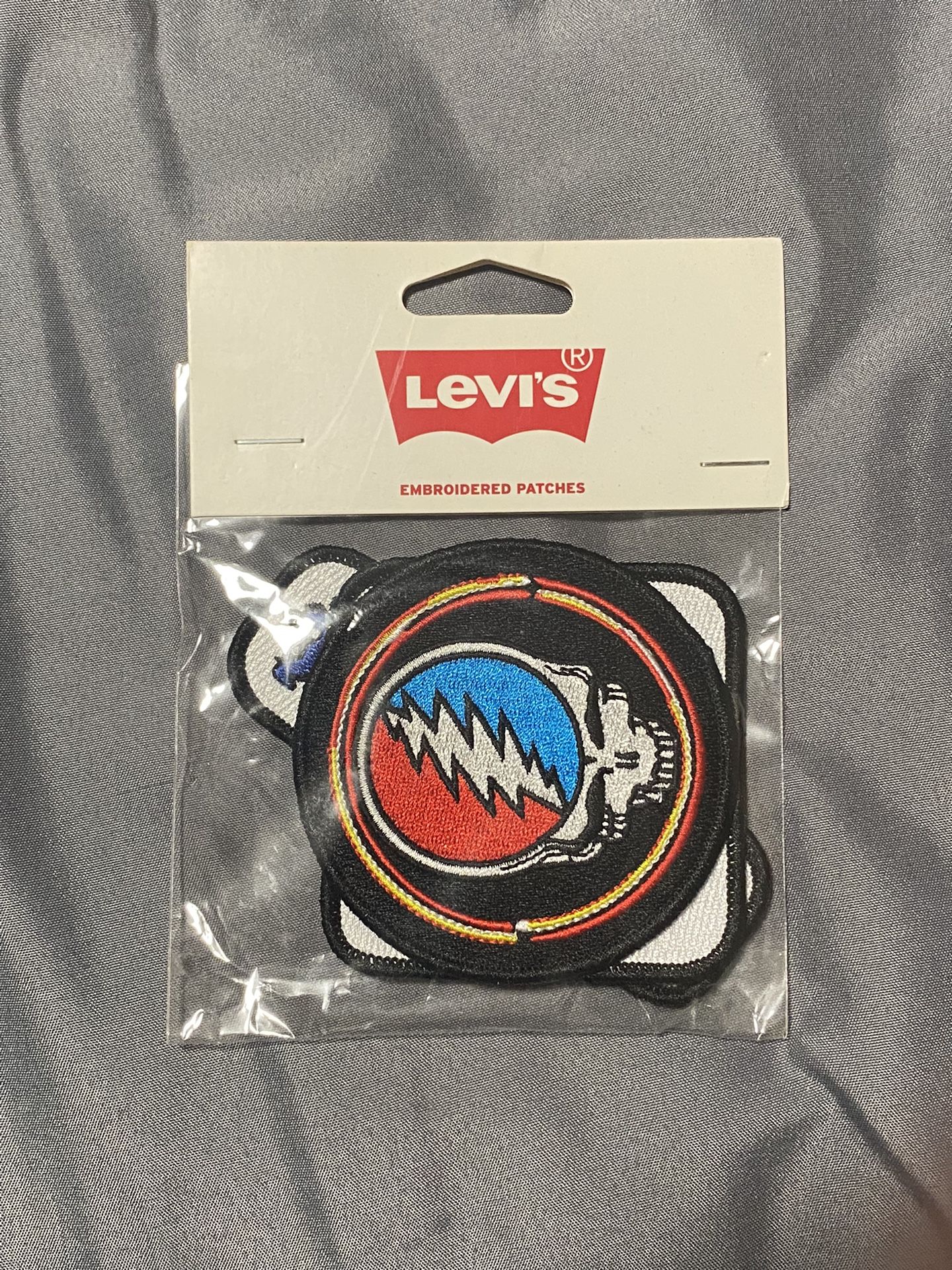 Levis x Grateful Dead Embroidered Patches Roses Steal Your Face Bears Sealed NEW