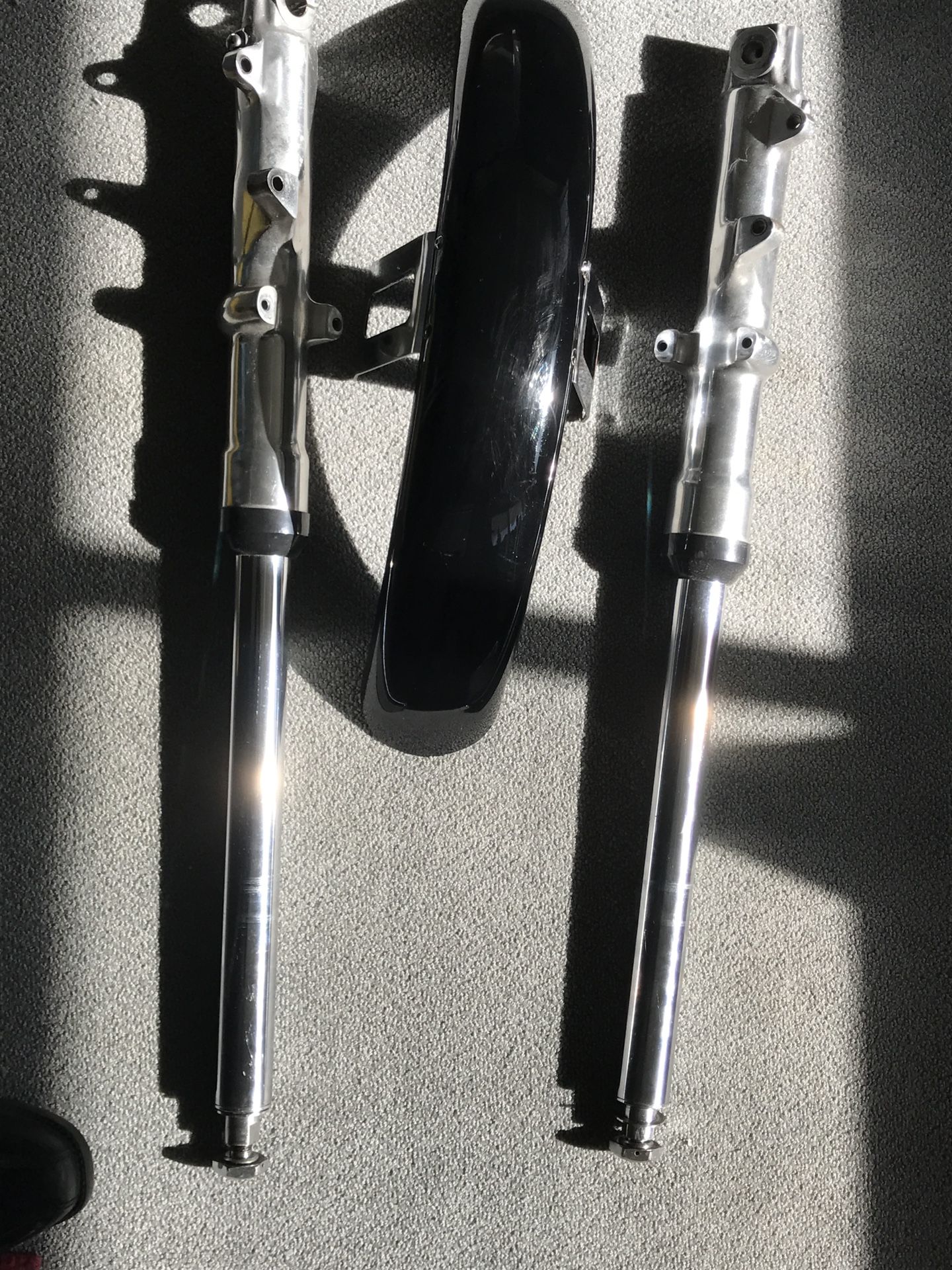 Harley Davidson shovel head parts front forks foot boards generator