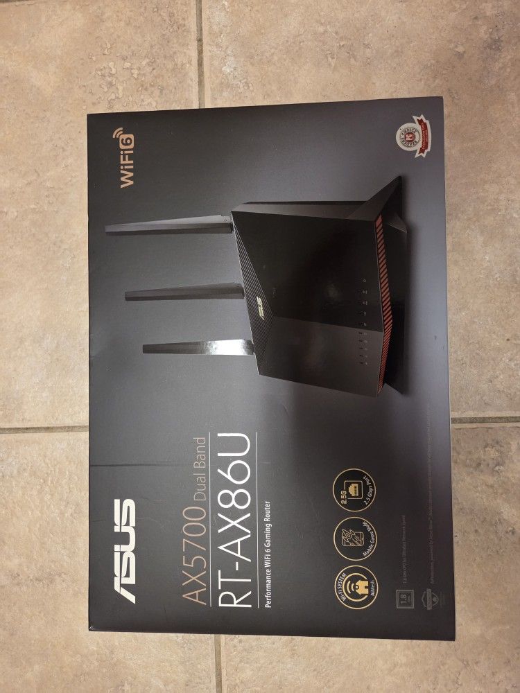 ASUS RT-AX86U (AX5700) Dual Band WiFi 6 Extendable Gaming Router