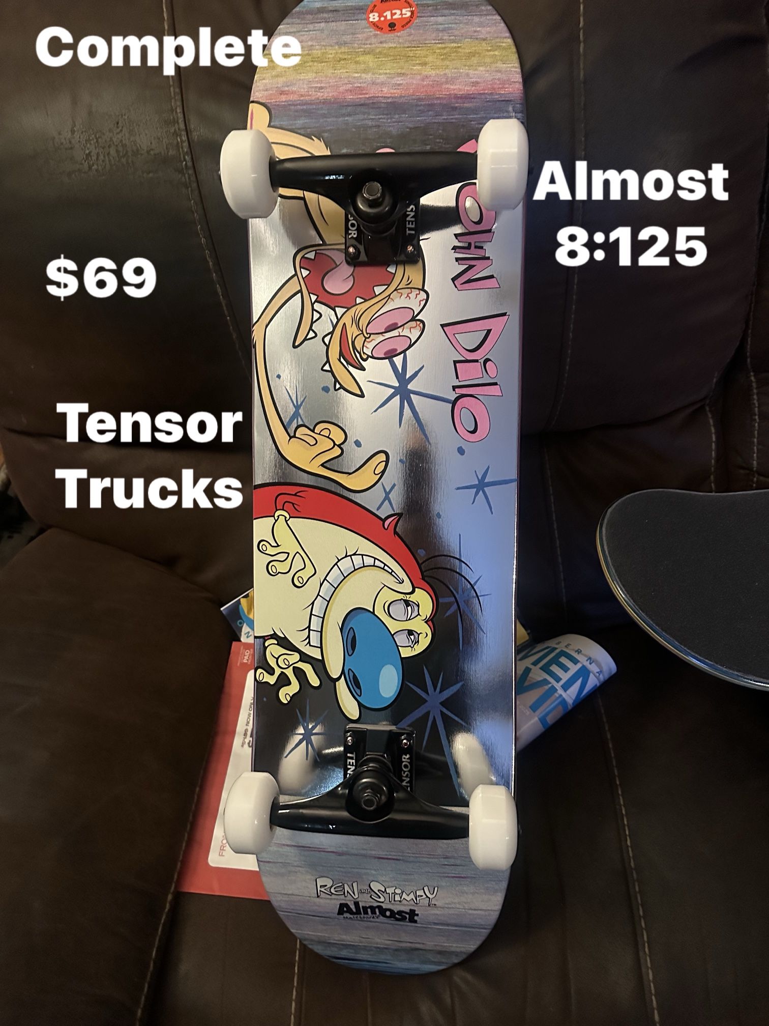 Skateboard Almost 8:125 Red Head New $68