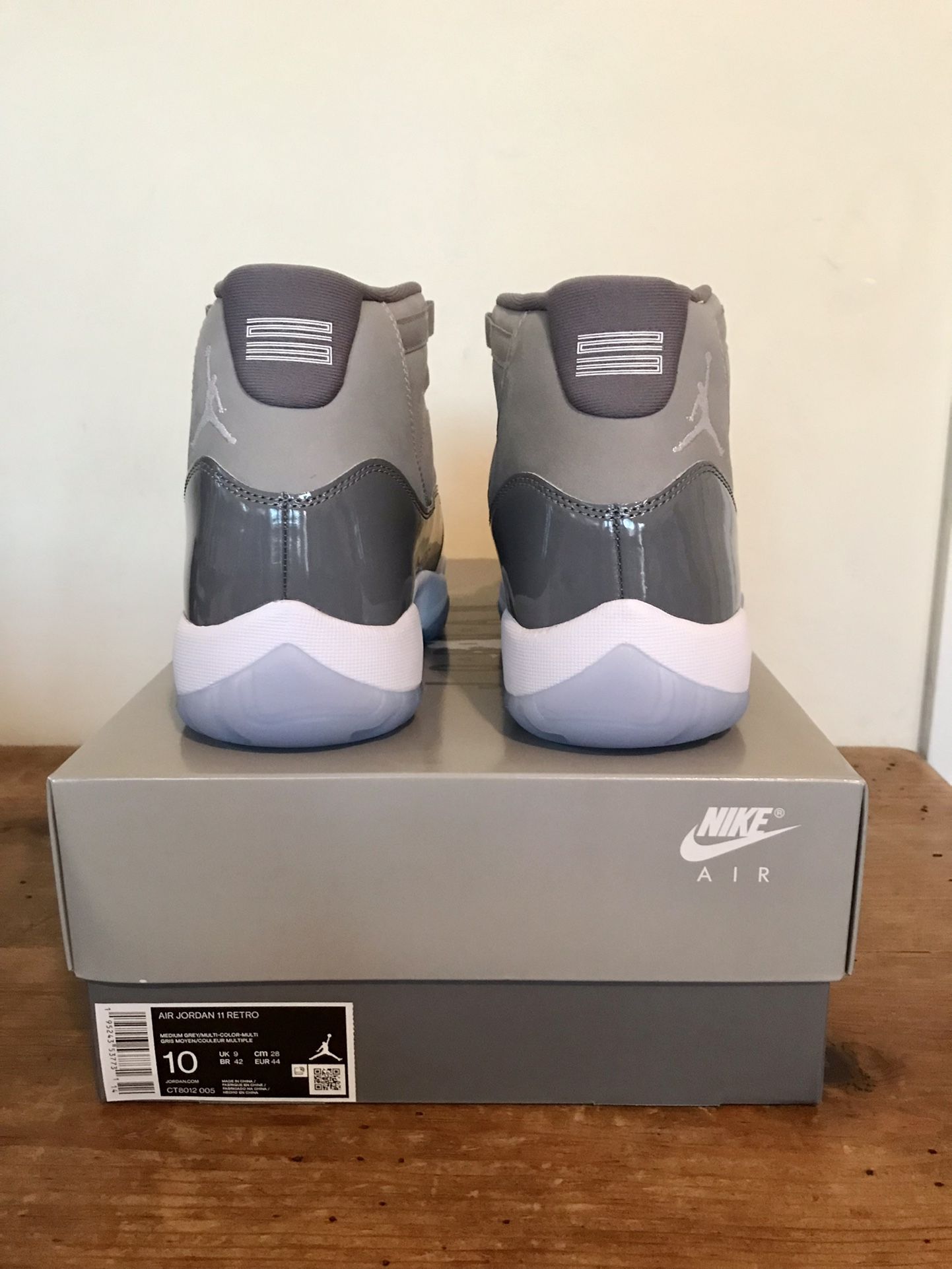 Jordan 11 Cool Grey 2021 Size 10 DS