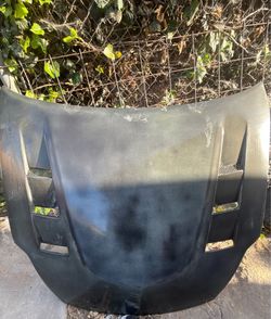 350z carbon hood