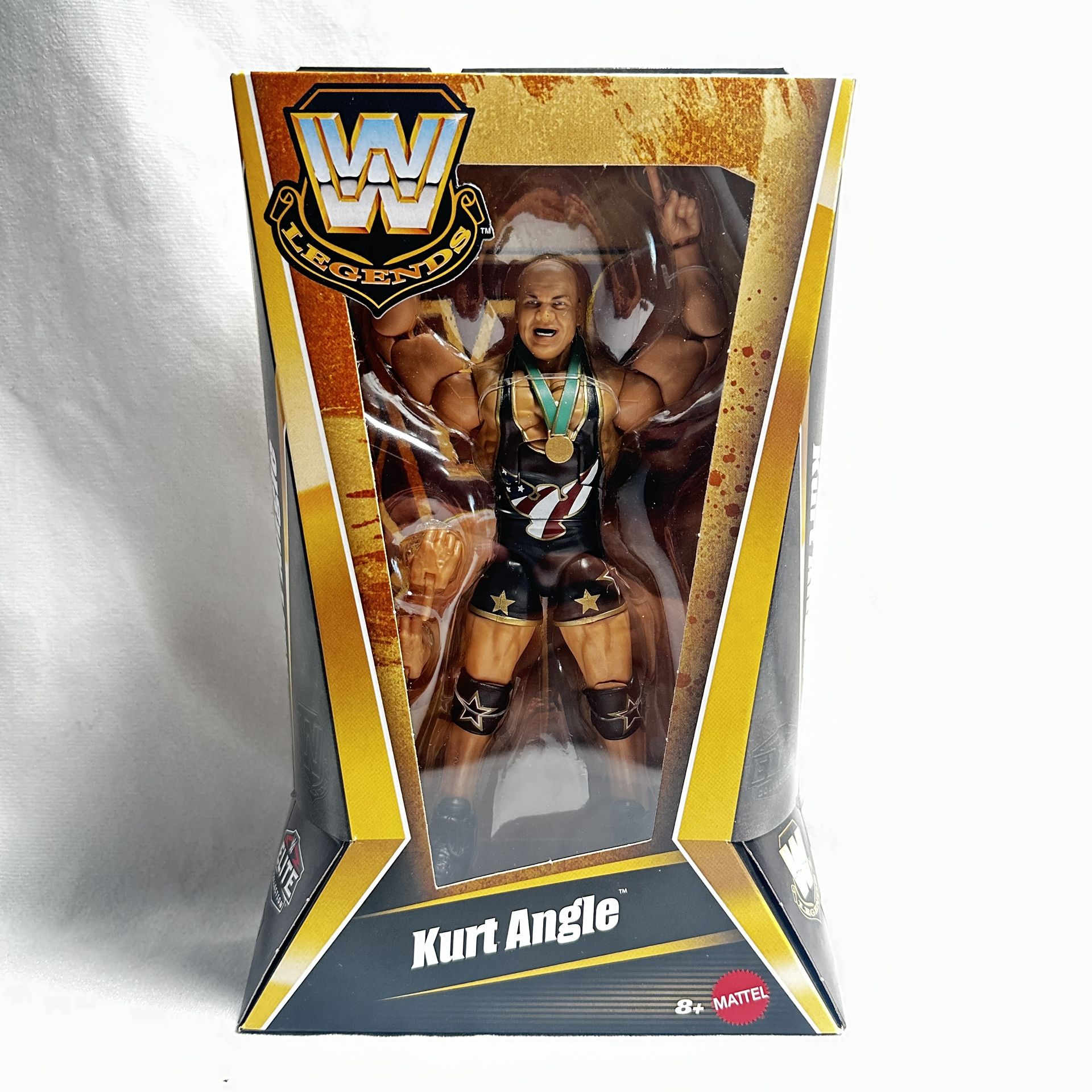 NIB Fast Ship WWE Kurt Angle Elite Collection Legends 6" Figure Series 26 Mattel