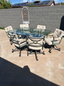 Patio Furniture and Fireplace