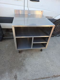 Table / Cabinet, Multi-Purpose Stainless