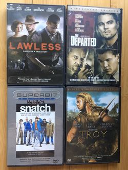 Snatch TheDeparted Lawless Troy Brad Pitt DVD Lot $13.00