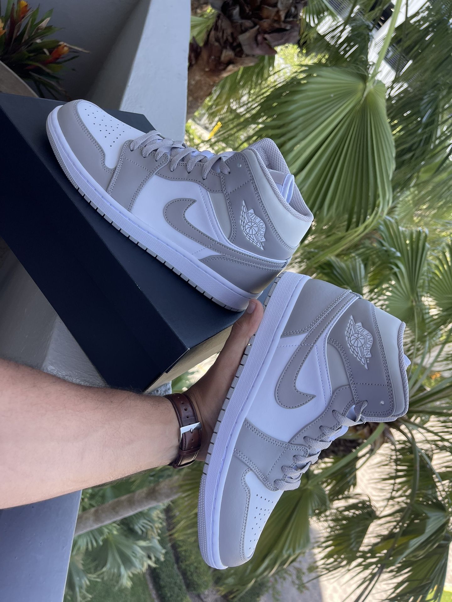 Jordan 1 Mid College Grey Size 10