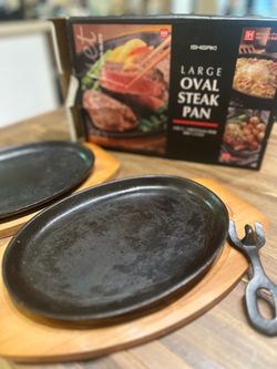 Large Oval Steak Pans – 2 Piece Set