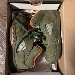 Olive retro Jordan 5s
