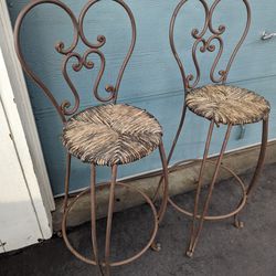 Iron Parlor Chairs (2)