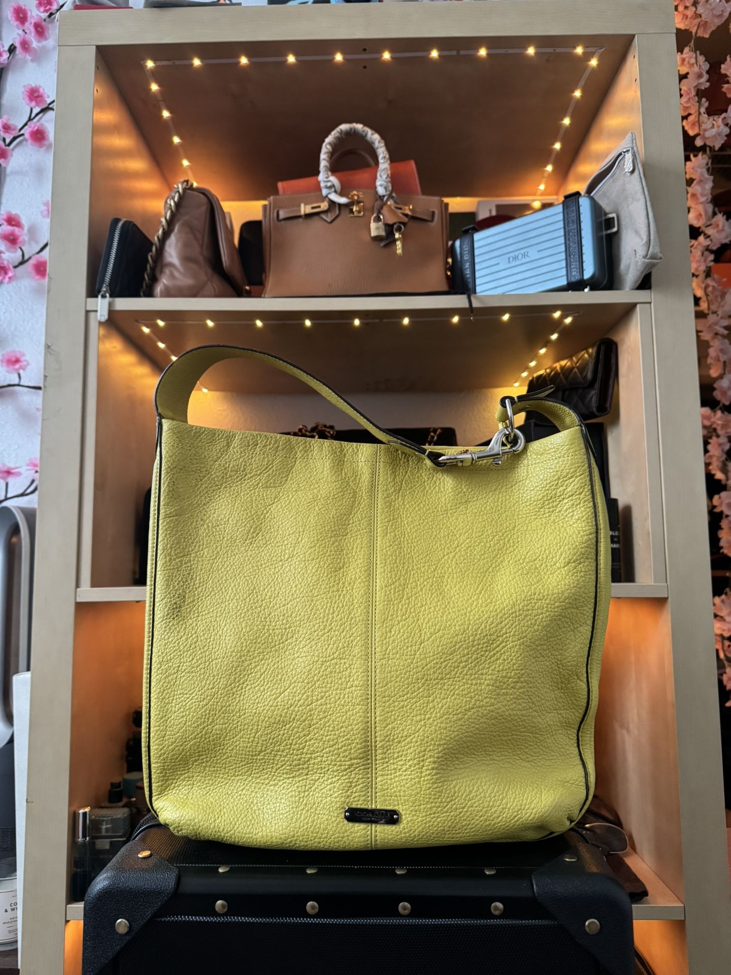 Coach Neon Green-Yellow Tote Bag