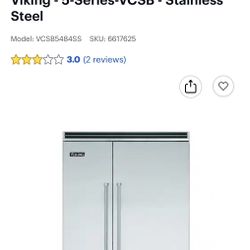 Viking 48in Refrigerator Stainless Steel 