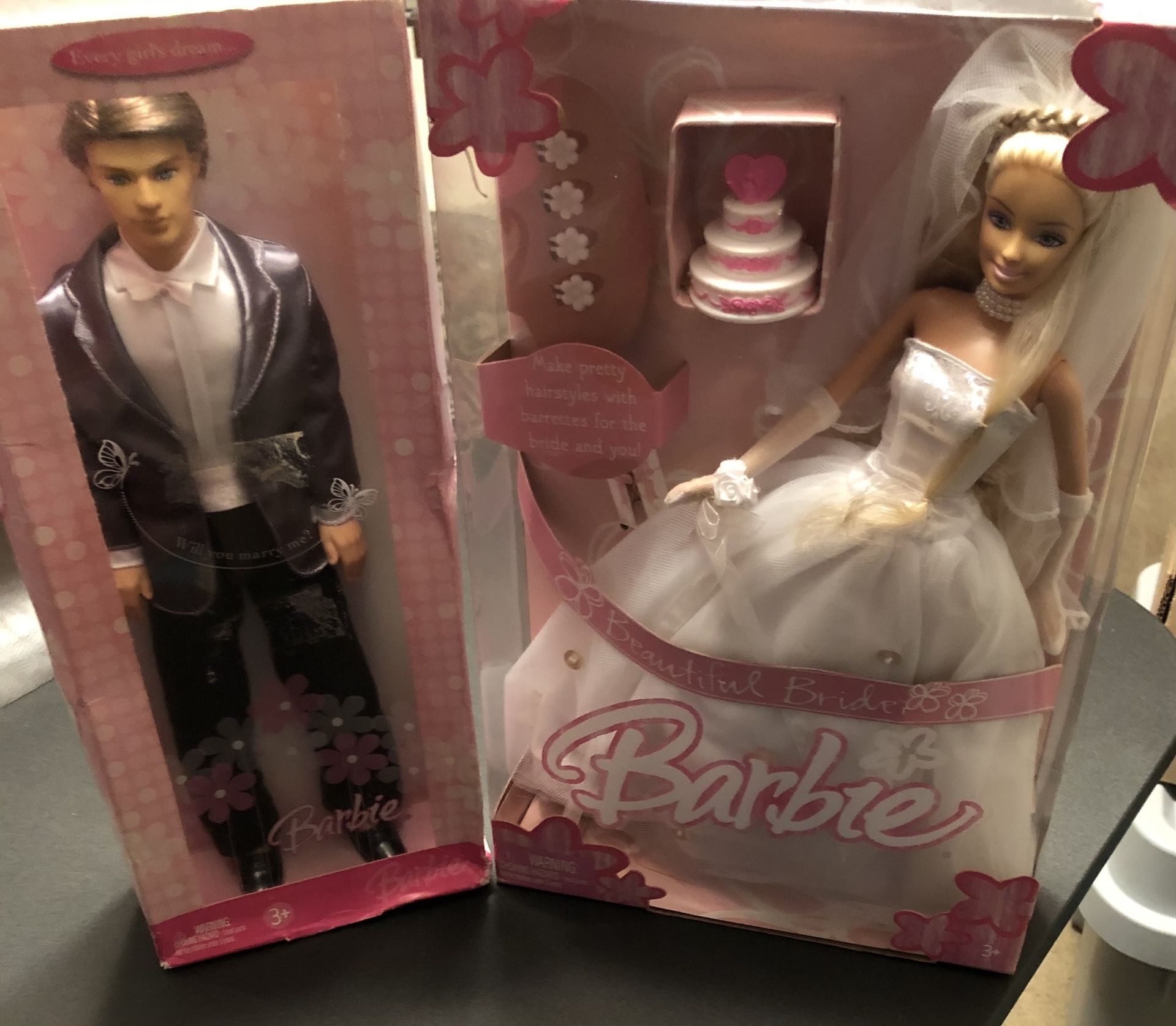 Bride And Groom Barbie 2004 & Ken 2006