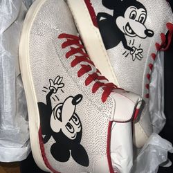Coach Disney Mickey Mouse X Keith Haring High Top Size 10