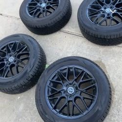 Gloss Black Platinum Retribution Wheels (Tires Included) See description for more information. 