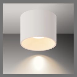 VooBeniz Dimmable LED Ceiling Spot Light – 4.72” Flush Mount Ceiling Light Fixture Indoor Cylinder Spot Light Fixture For Kitchen, Living Room, Hallwa