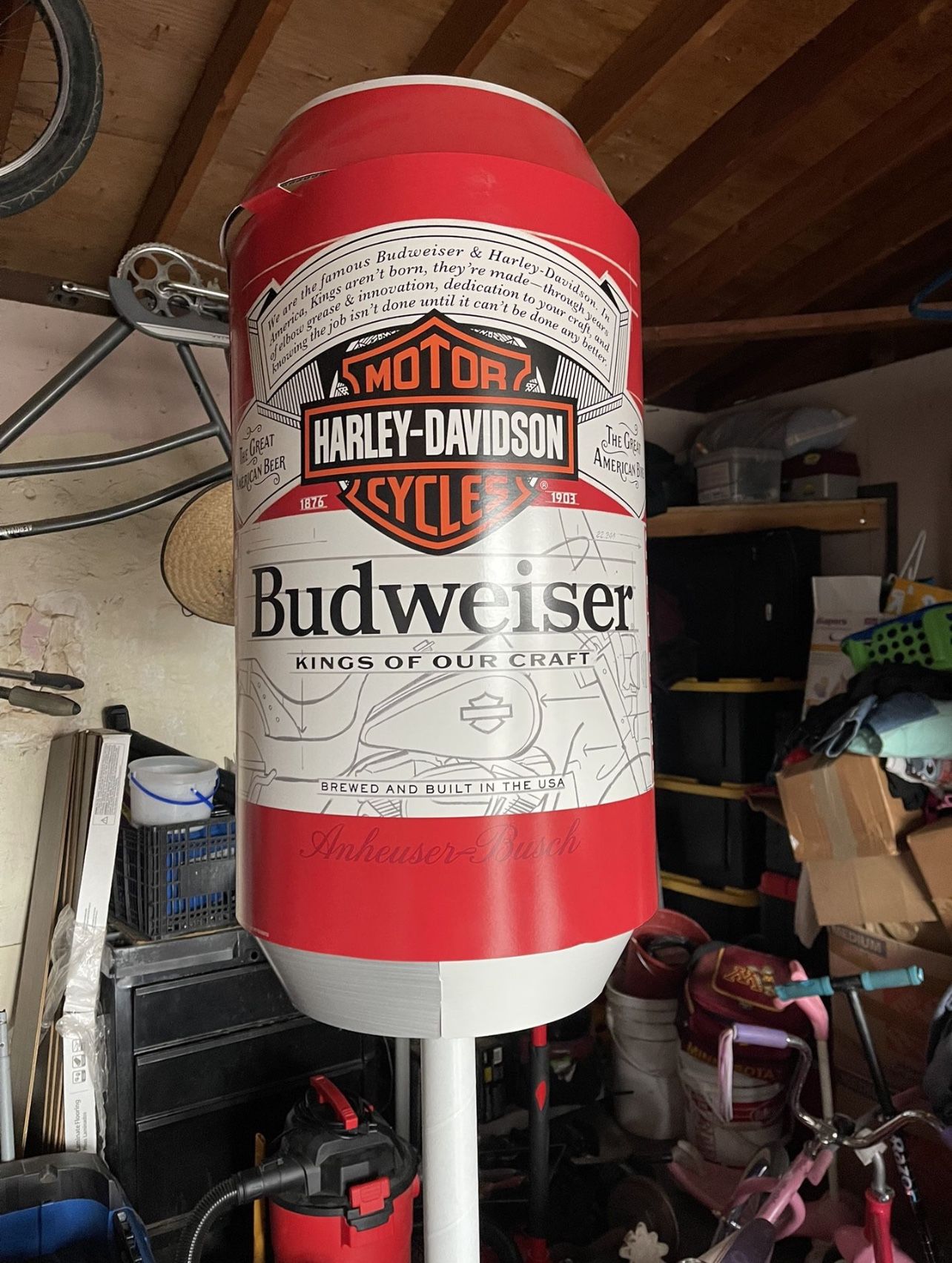 Harley Davidson Budweiser Display