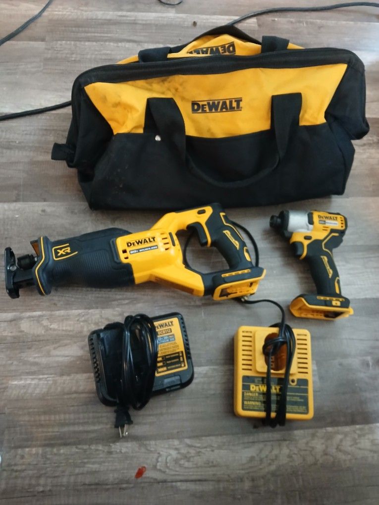 Dewalt Tools And Chargers.