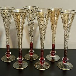 Pier One Rioja champagne flute set