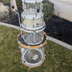 Clear Acrylic Custom Drum Set