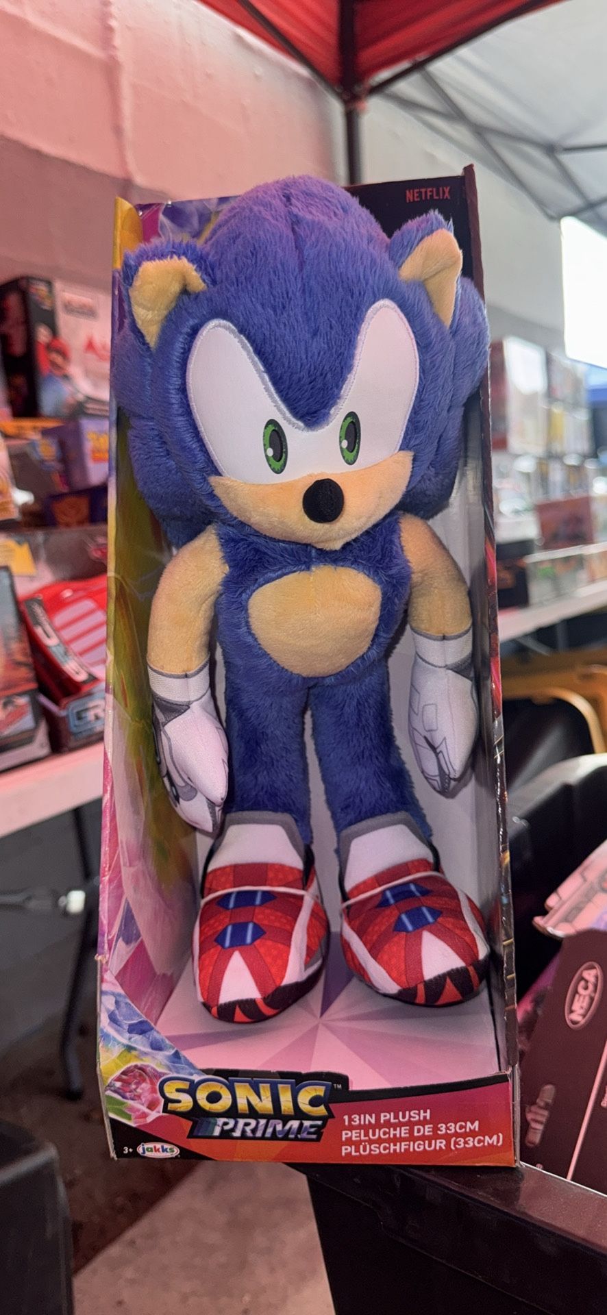 Sonic The Hedgehog Sonic Prime 13 inch Plush Figure Doll Stuffed Animal