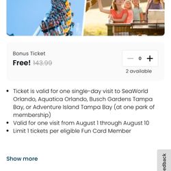 Ventro Nd Busch Garden Tickets
