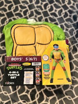 Ninja Turtles Costume 4 in 1 Sets kids 4-5, 6-7, 8, 10-12 and Toddler 2T