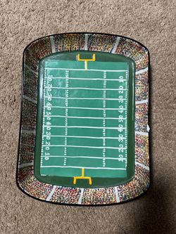 Football Field Ceramic Serving Tray