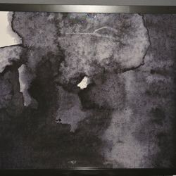 Abstract Watercolor Painting Beautifully Framed (35"X39")