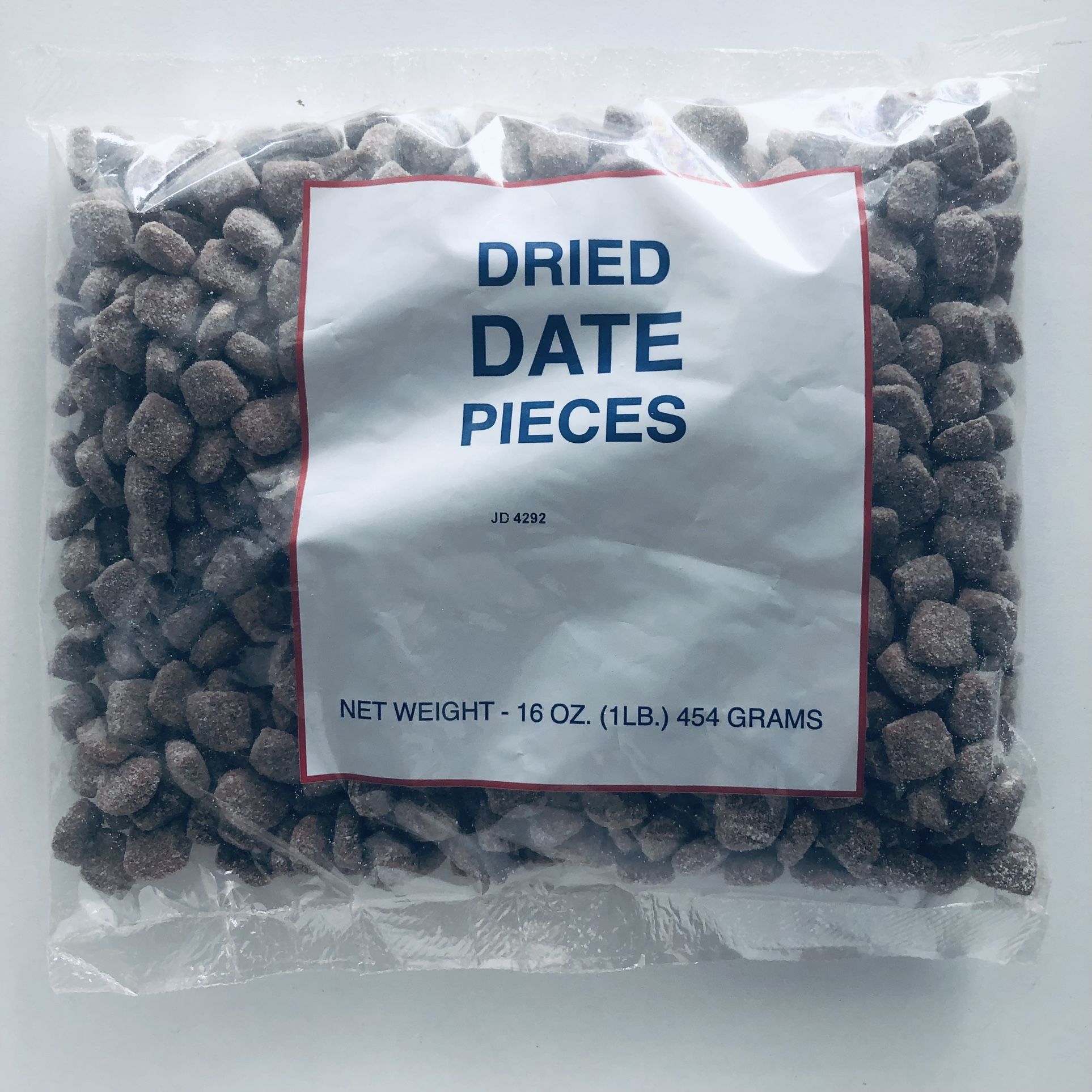 1 lb DATES - Dried Date Pieces 16 oz bag
