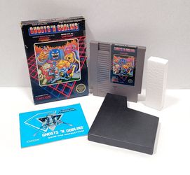 Ghosts 'N Goblins 5 Screw | Nintendo NES, AUTHENTIC | Complete CIB | TESTED